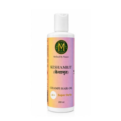 Maanvira Botanics Keshamrit Champi Hair Oil  | Herbal Hair Oil with 15+ Herbs - 200ML