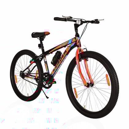 Leader City Surfer 26T MTB Cycle Single Speed 26 T Mountain Cycle (Single Speed, Black, Orange)