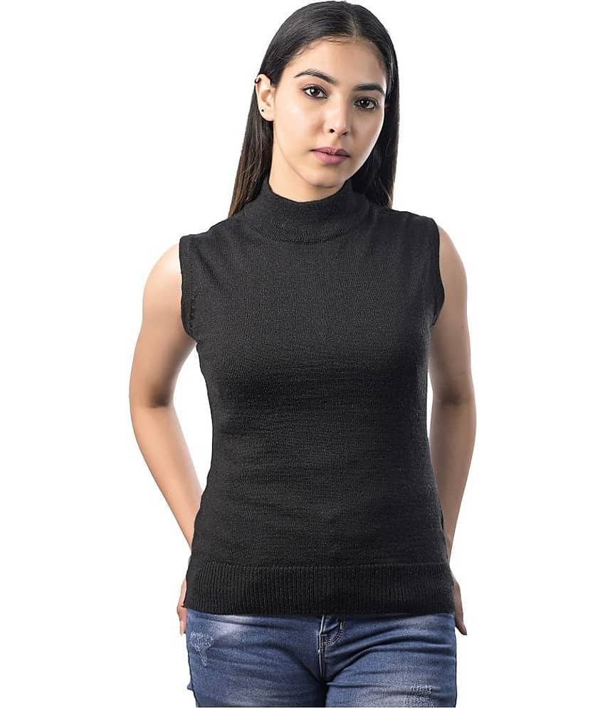 Varenyam Acrylic Black Pullovers - Single