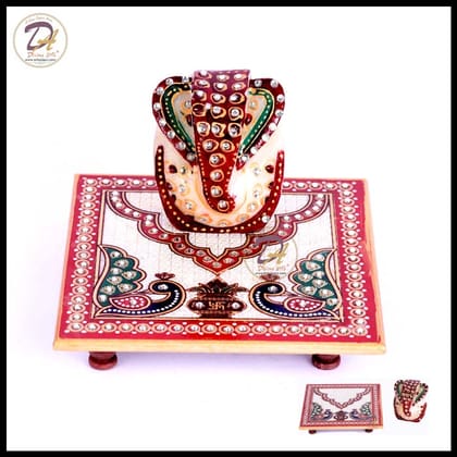 Marble Chowki Bajot Ganesha Marble Chowki Bajot Ganesha
