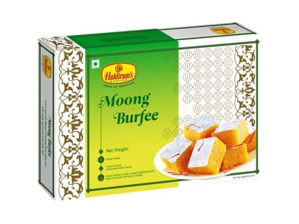 Haldiram's Moong Burfee Packed Sweets - 500 Gm - Pack of 2