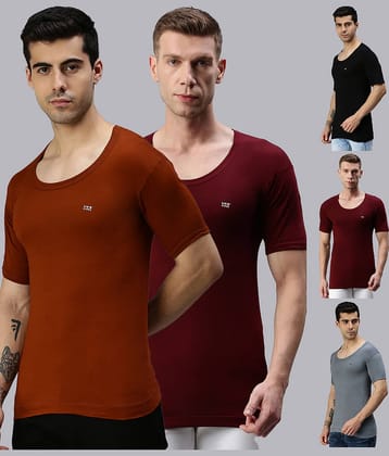 Pack of 5 Lux Cozi - Multi Cotton Blend Men's Vest