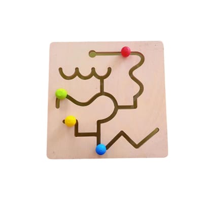 Zuvoy Wooden Maze Puzzle for Kids | Montessori Learning Toy | Fine Motor Skills & Problem-Solving Game | Eco-Friendly & Safe Zuvoy Wooden Maze Puzzle for Kids | Montessori Learning Toy | Fine Motor Skills & Problem-Solving Game | Eco-Friendly & Safe