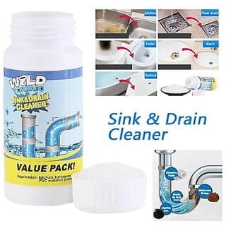 Wild Sink Drain Cleaner PVC Cleaner Powder Drain Opener (110 g)