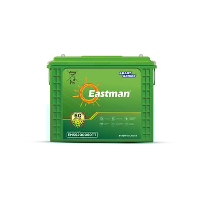EASTMAN ENERGY EMSS200060TT | Tall Tubular | 200 AH Inverter Battery |Warranty 60 (36+24) Months for Home & Office