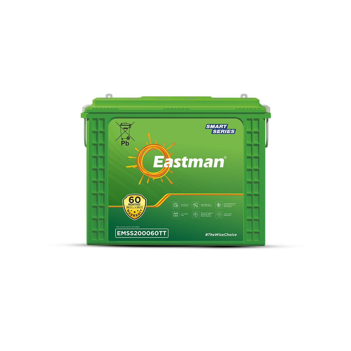 EASTMAN ENERGY EMSS200060TT | Tall Tubular | 200 AH Inverter Battery |Warranty 60 (36+24) Months for Home & Office