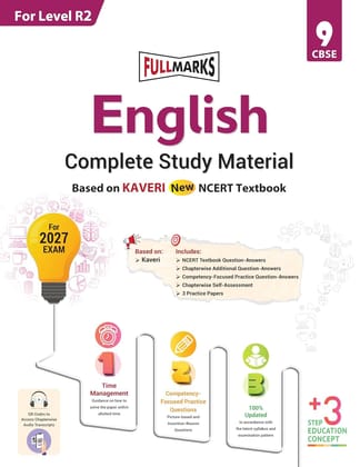 FULL MARKS CBSE ENGLISH KAVERI CLASS 9 FOR 2027 EXAMS WITH LATEST SYLLABUS