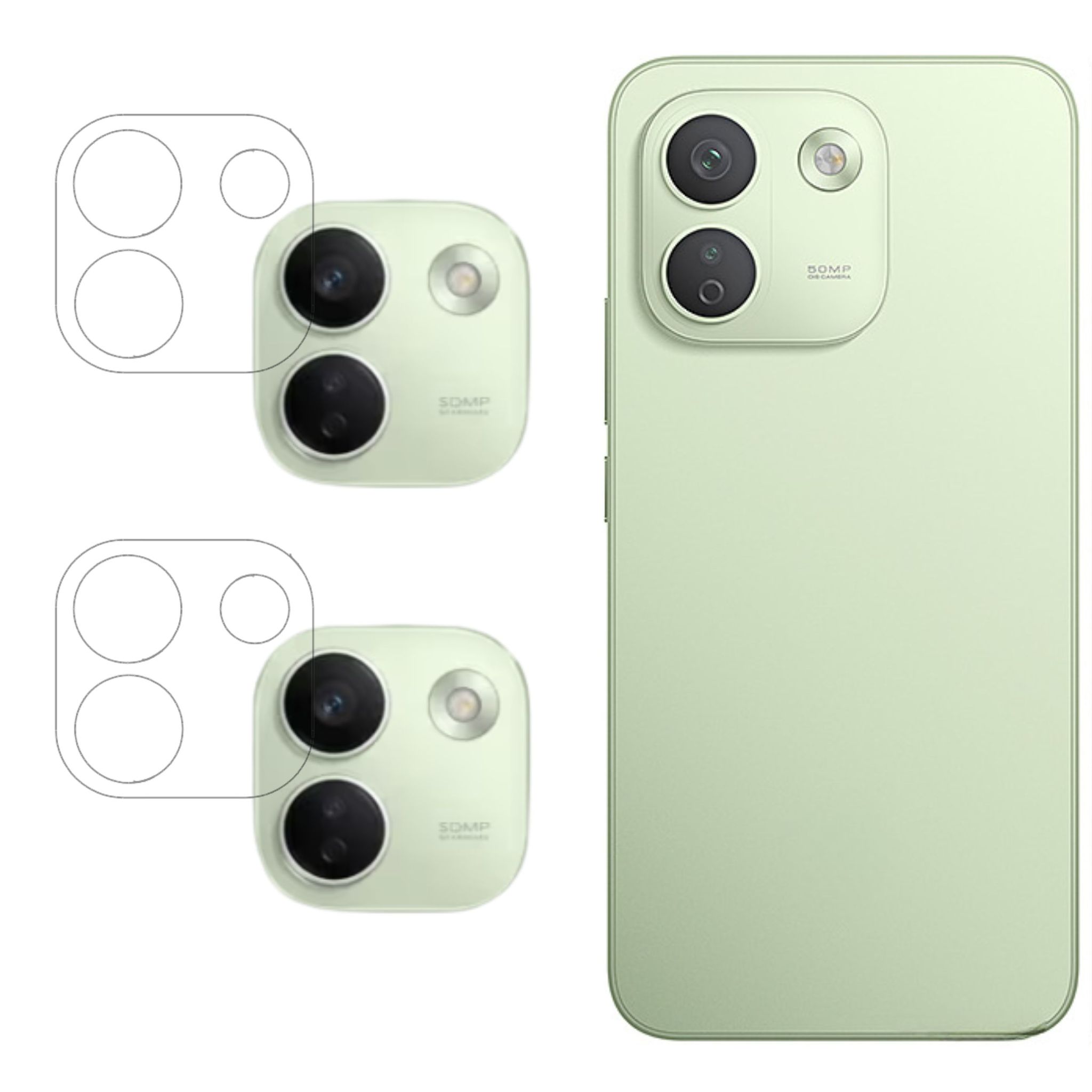 ISAAK Back Camera Lens Protector compatible for Redmi Note 17 Pro Max 5G (Pack of 2)