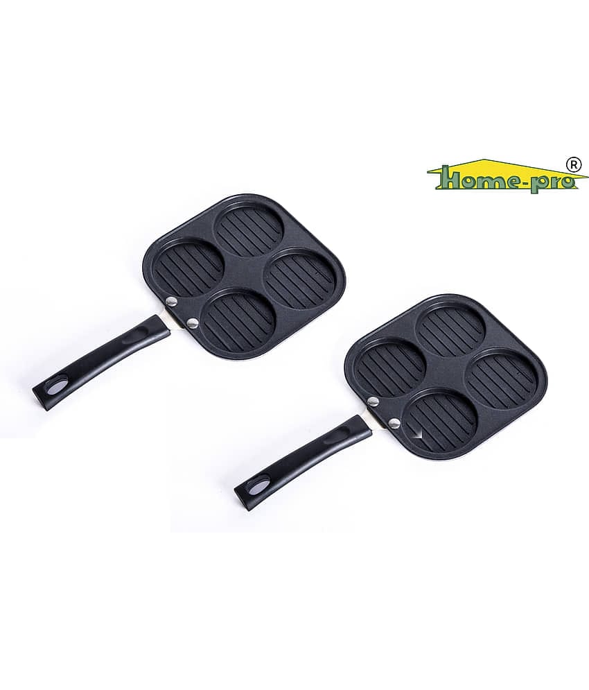 HomePro - Uttampam PK 2 Aluminium Non-Stick Grill Pan 1200 ml ( Pack of 2 )