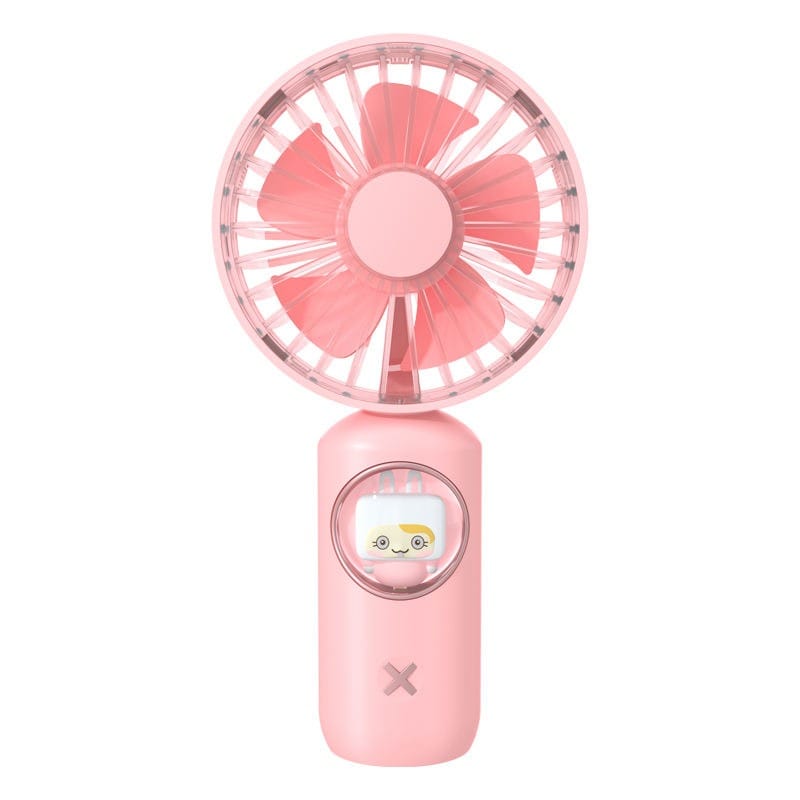 USB Rechargeable Handheld Fan, Portable Mini Fan, 3-Speed Adjustment, Small Personal Fan for Home, Office, Travel