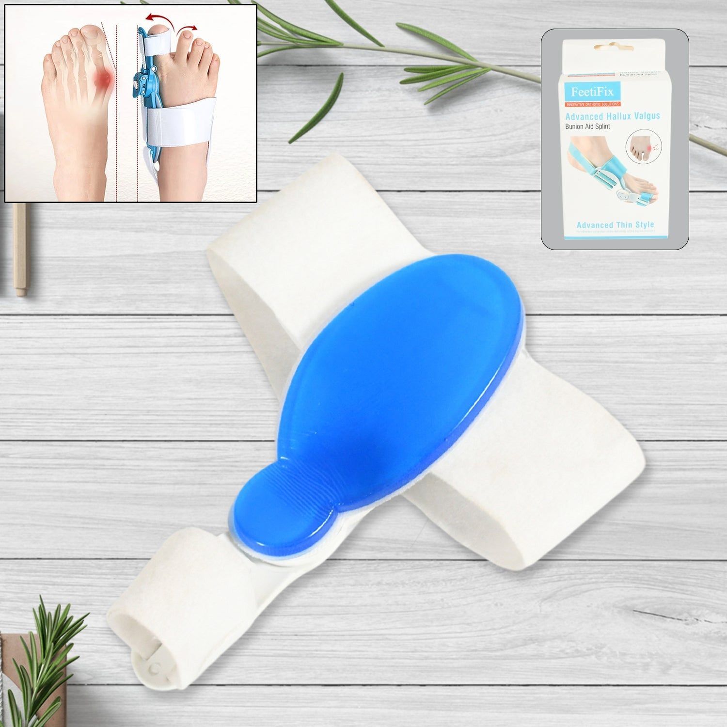 Adjustable Bunion Support Splint – Hallux Valgus Corrector for Men & Women