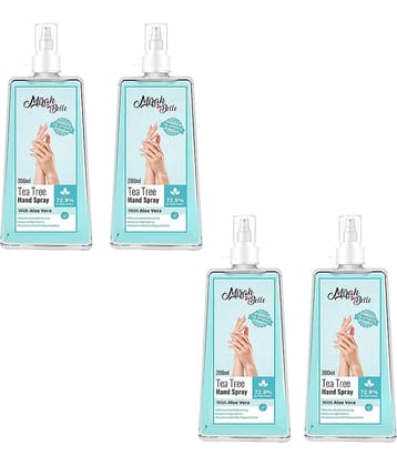 Mirah Belle - Tea Tree Hand Rub Sanitizer Spray 200 mL (Pack of 4)