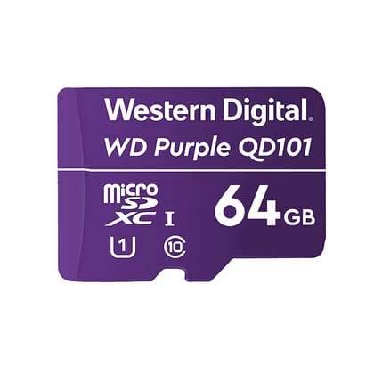 Western Digital WD Purple 128GB Surveillance and Security Camera Memory Card for CCTV & WiFi Cameras (WDD0128G1P0C) Western Digital WD Purple 128GB Surveillance and Security Camera Memory Card for CCTV & WiFi Cameras (WDD0128G1P0C) - 128 GB