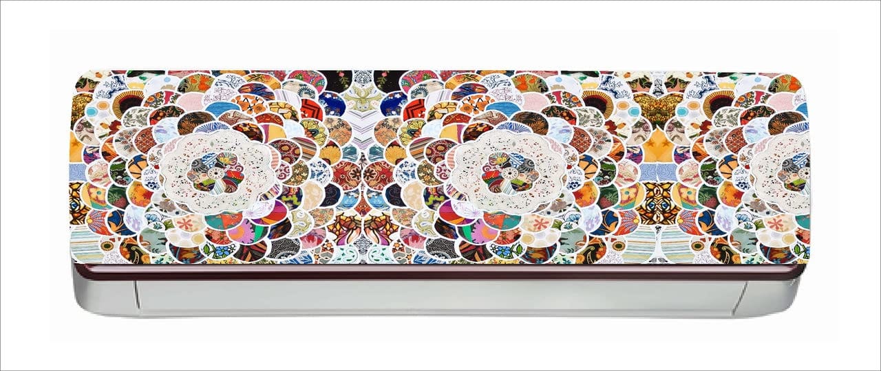 DreamKraft Decorative AC Sticker (Multicolor PVC Vinyl, 30cm X 91cm)