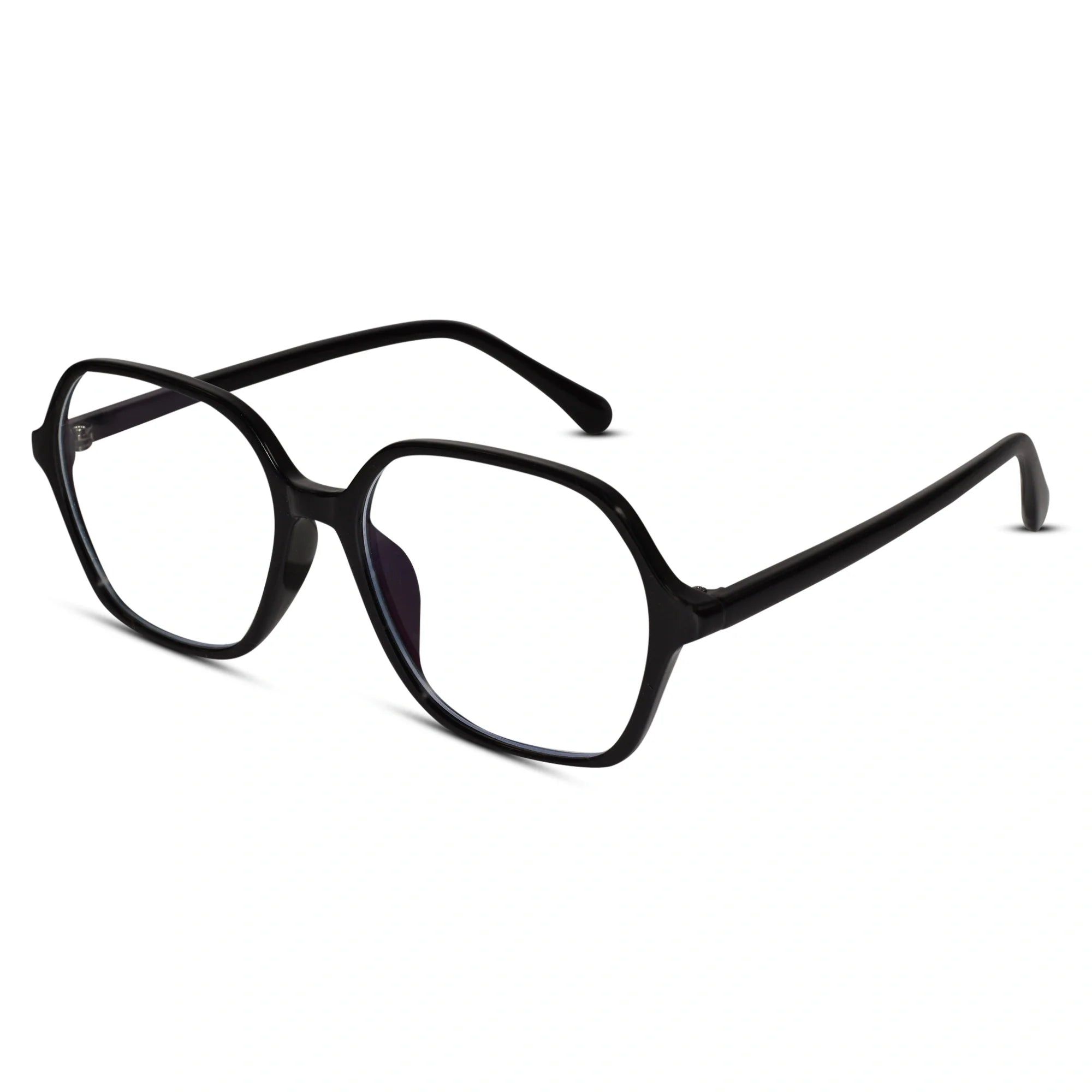 Black Square Eyeglasses For Men & Women LKE66009-BLK