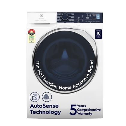 Electrolux 9kg/6kg 5 Star Fully Automatic Washer Dryer Combo, 5 Year Warranty, AutoSense Technology, Full Load Vapour Wash, Hygienic Care, EcoInverter Motor, UltimateCare 500, EWW9024P5WB, White Electrolux 9kg/6kg 5 Star Fully Automatic Washer Dryer Comb