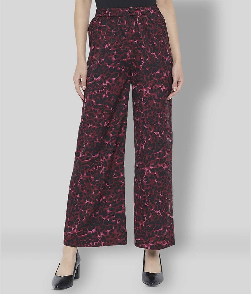 ALL WAYS YOU - Multi Color Polyester Flared Women's Palazzos ( Pack of 1 )