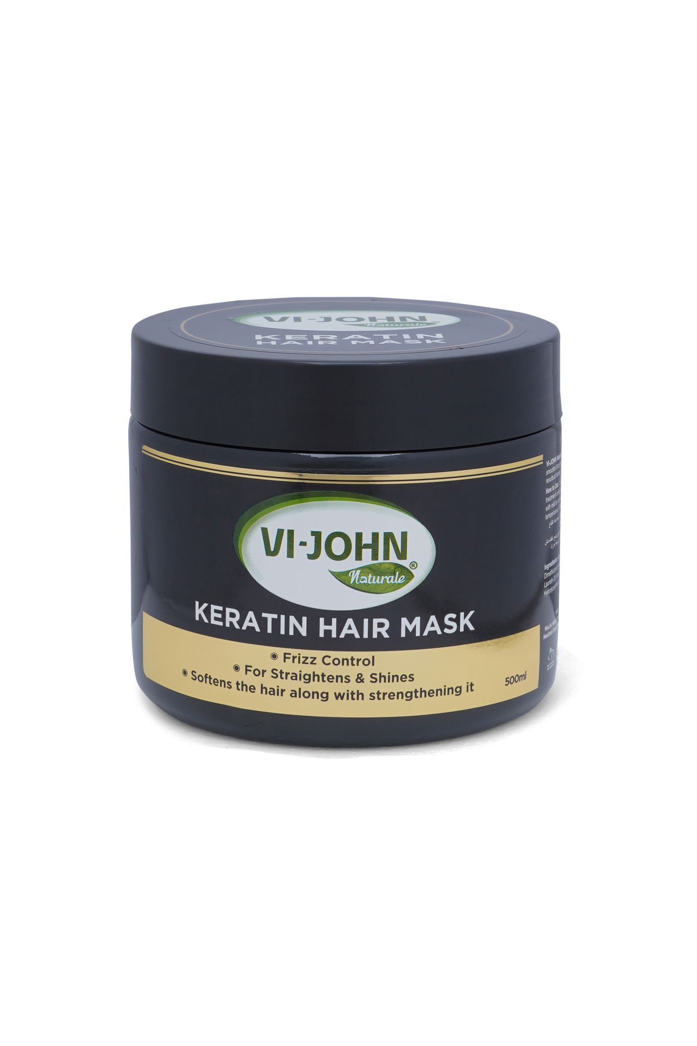 VI-JOHN NATURALE Keratin Hair Mask | Spa Smooth Therapy | Soft, Shine & Damaged Hair Repair-Salon Like Hair Spa At Your Home | For Dry & Damaged Hair | 500ML