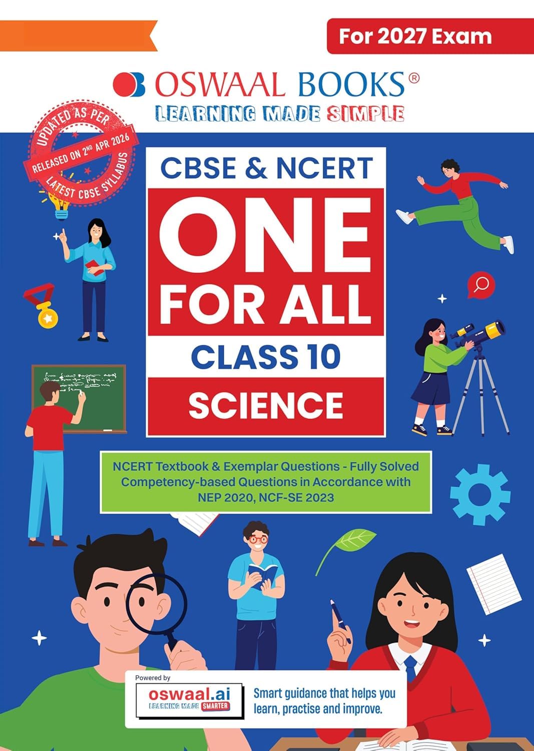 OSWAAL CBSE AND NCERT ONE FOR ALL SCIENCE CLASS 10 FOR 2027 EXAMS || BASED ON LATEST SYLLABUS || -OSSCI10
