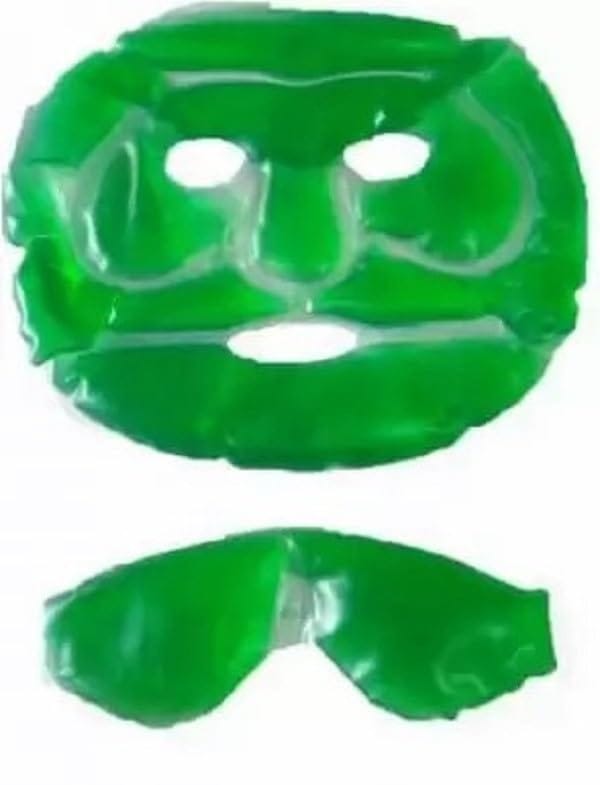 Elecsera Reusable Aloe Vera Cool Gel Cooling Gel Full Face Mask Stress Relief Face Mask