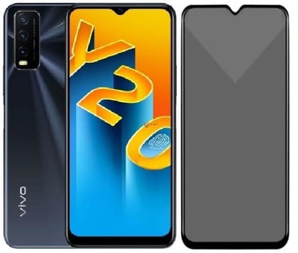 PLUGTECH Advanced Tempered Glass With Anti-Explosion 9H Hardness Edge-To-Edge Coverage Screen Guard for VIVO Y20