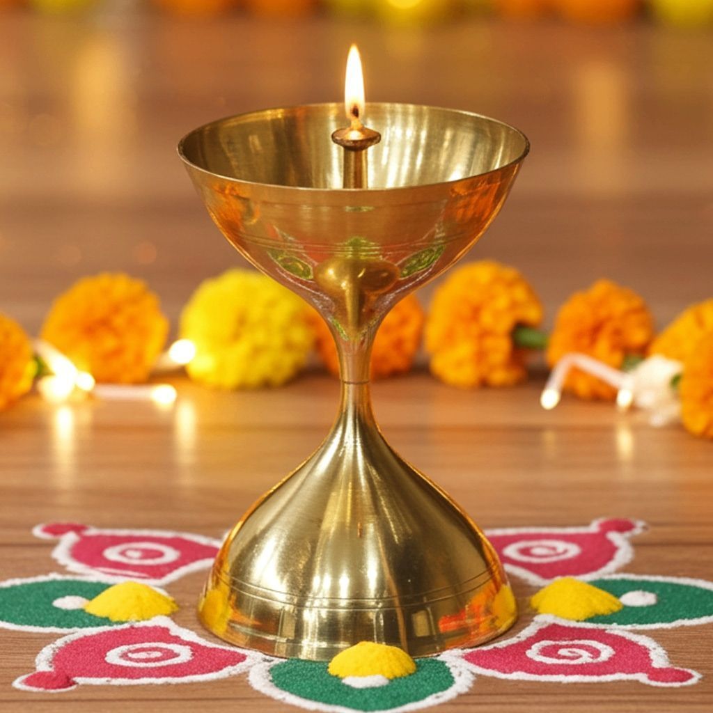 Brass Akhand Deepak No. 18 (ZMAS193 R)