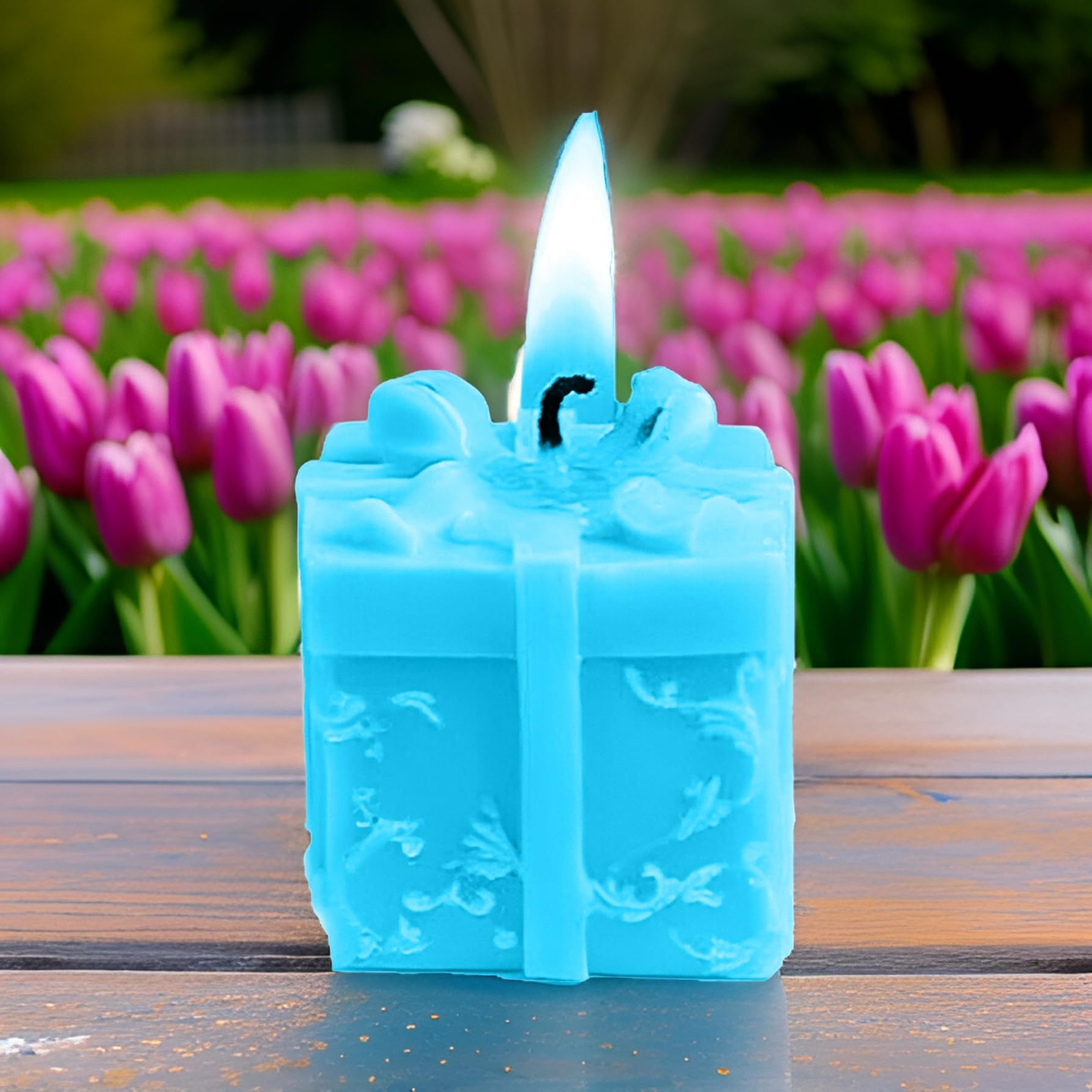 SS Enterprise Organic Soy Wax Gift Shape Candle for Home Decor | Scented Aromatic Fragrance Candles | Smoke-Free Pillar Candles