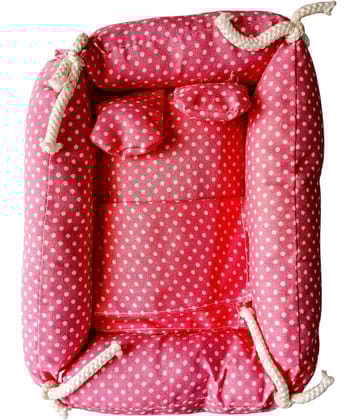 Cherry Tree Radha Krisha Yellow Cotton Aasan cloth ( Pack of 1 )