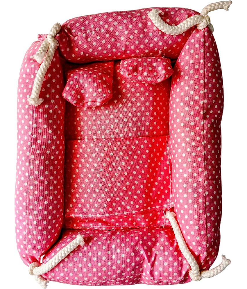 Cherry Tree Radha Krisha Yellow Cotton Aasan cloth ( Pack of 1 )