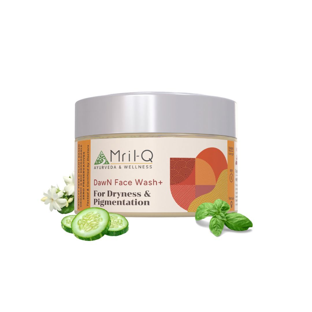 MrilQ Dawn Face Wash Plus | Extreme Dryness and Pigmentation | Glow Enhancing| De-tan | Daily Use | Dull & Dry skin