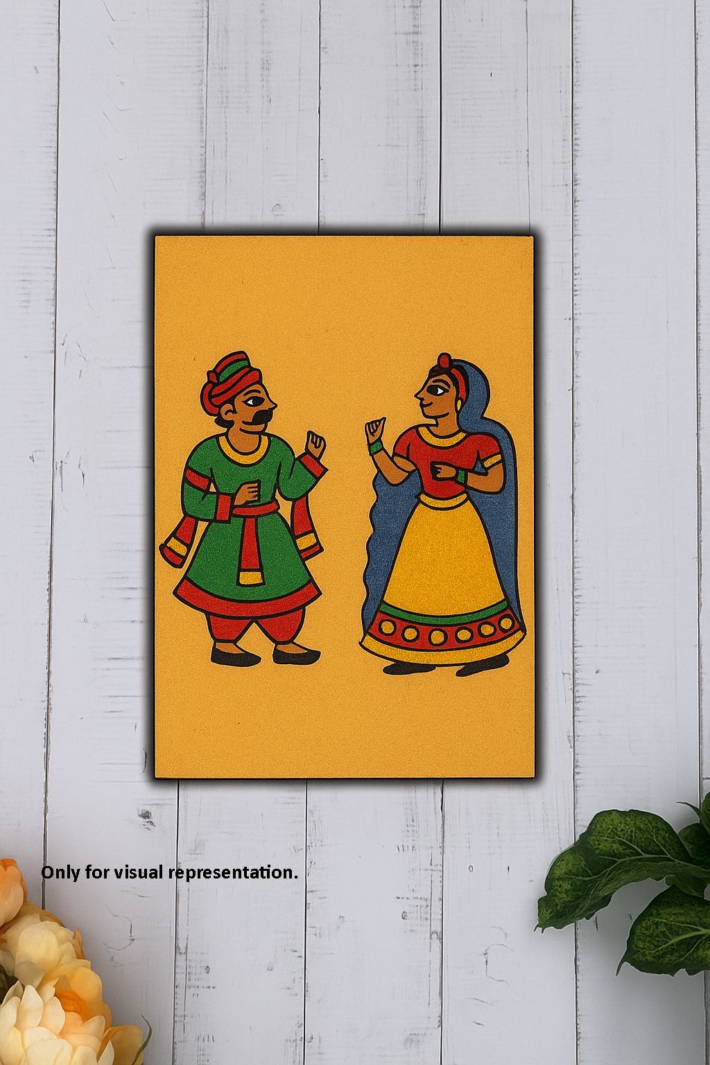 Dbeautify's Rajasthani Couple Traditional Painting