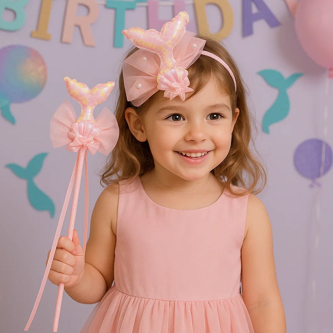 Mermaid Pink Wand and Headset - 1PC