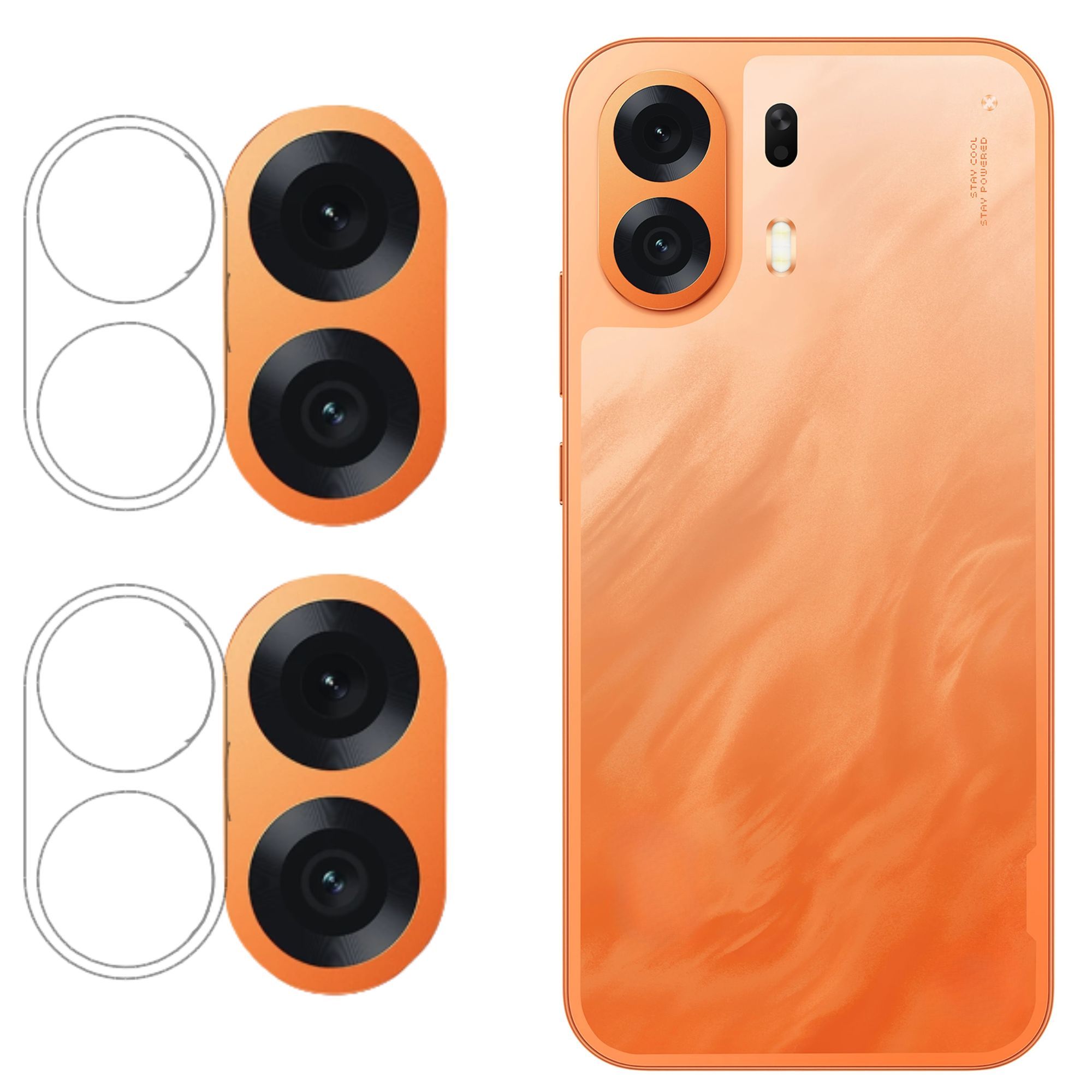 ISAAK Back Camera Lens Protector compatible for OPPO K14 Plus (Pack of 2)