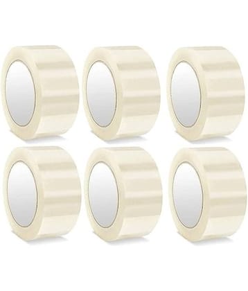 Eclet White Single Sided Cello Tape ( Pack of 6 )