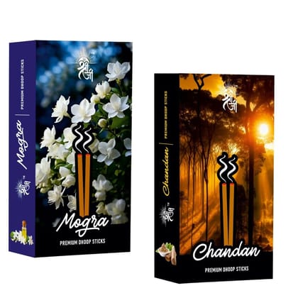 Shri Shriji Flam the Aromatic peace Mogra Scented Stick Combo � Long-Lasting Natural Fragrance Agarbatti for Meditation, Relaxation, Home & Temple Use � Pack of Premium Sticks