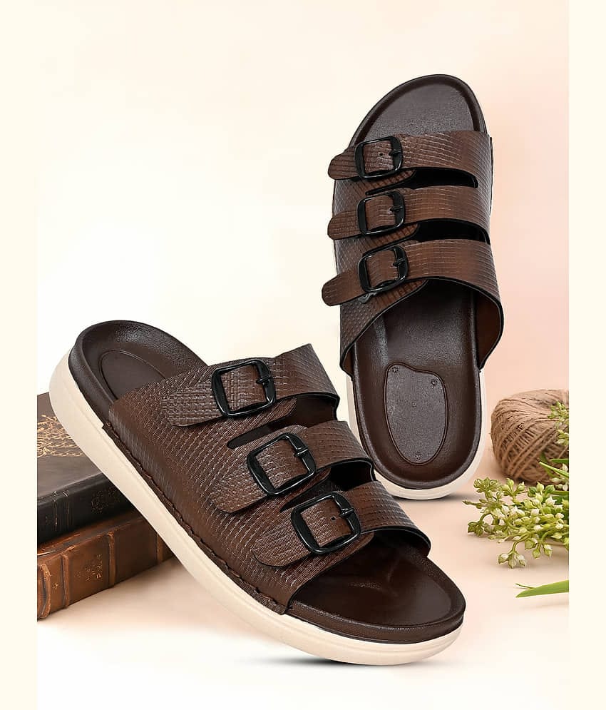 Chappal Wala 14313 Brown Men's Thong Flip Flop