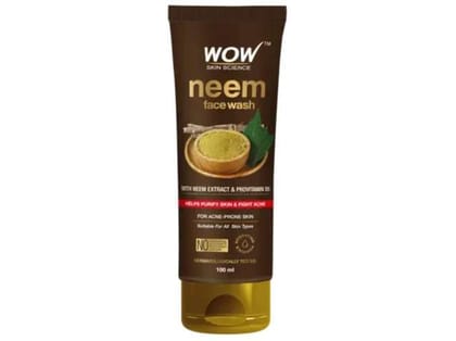 WOW Skin Science Anti-Acne Neem Face Wash - 100ml WOW Skin Science Anti-Acne Neem Face Wash - 100ml