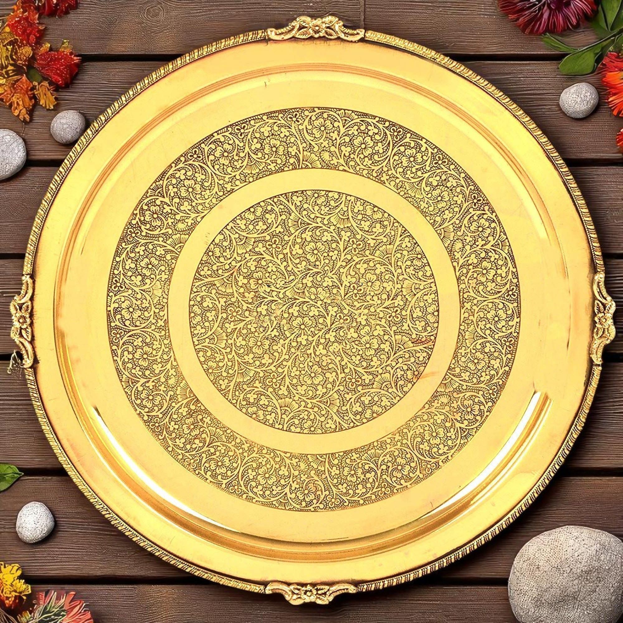Brass Thali Embose (BCMAS166 B)