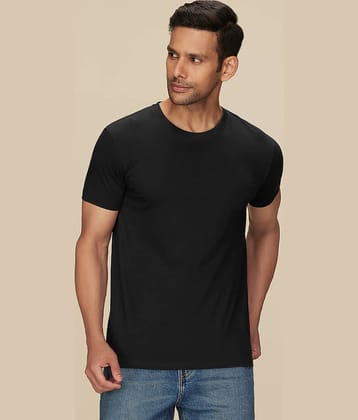 XYXX Pack of 1 Cotton Regular Fit Men's T-Shirt ( Black )