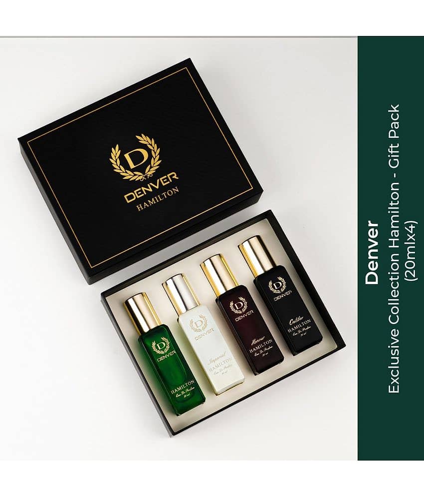 DENVER Hamilton EDP SRK's Favorite Luxury Perfume Gift Set 20ml Each (Pack of 4)