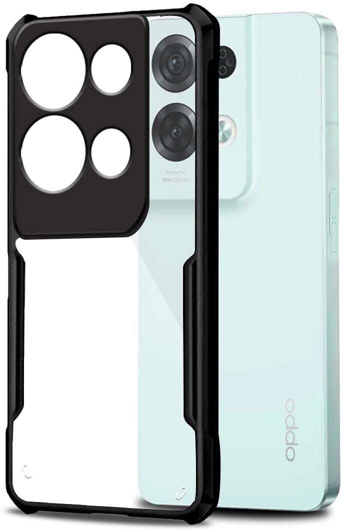 PLUGTECH Slim Shockproof Case | Matte Black Soft | Drop Protection | Precise Cutouts | Premium Mobile Cover for Oppo Reno 8 Pro