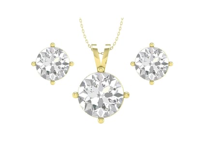 Timeless Round Solitaire Set