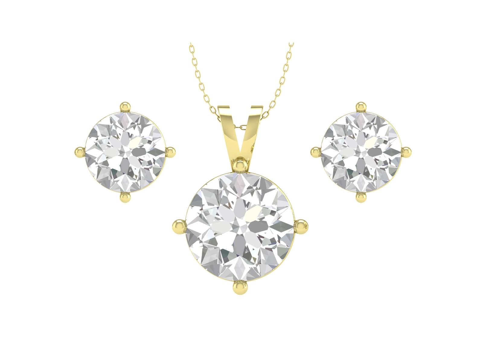 Timeless Round Solitaire Set