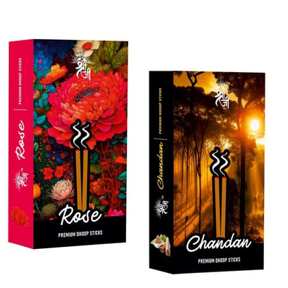 Shri Shriji Flam Aromatic Peace Rose Incense Sticks Combo | Long-Lasting Fragrance | Natural Herbal Blend | Ideal for Pooja, Meditation & Relaxation | Pack of Multiple Varieties