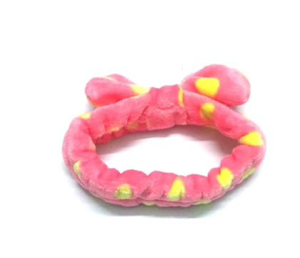 Nawani Facial Spa Makeup Cleansing Cute Bow Velvet Elastic Headband..