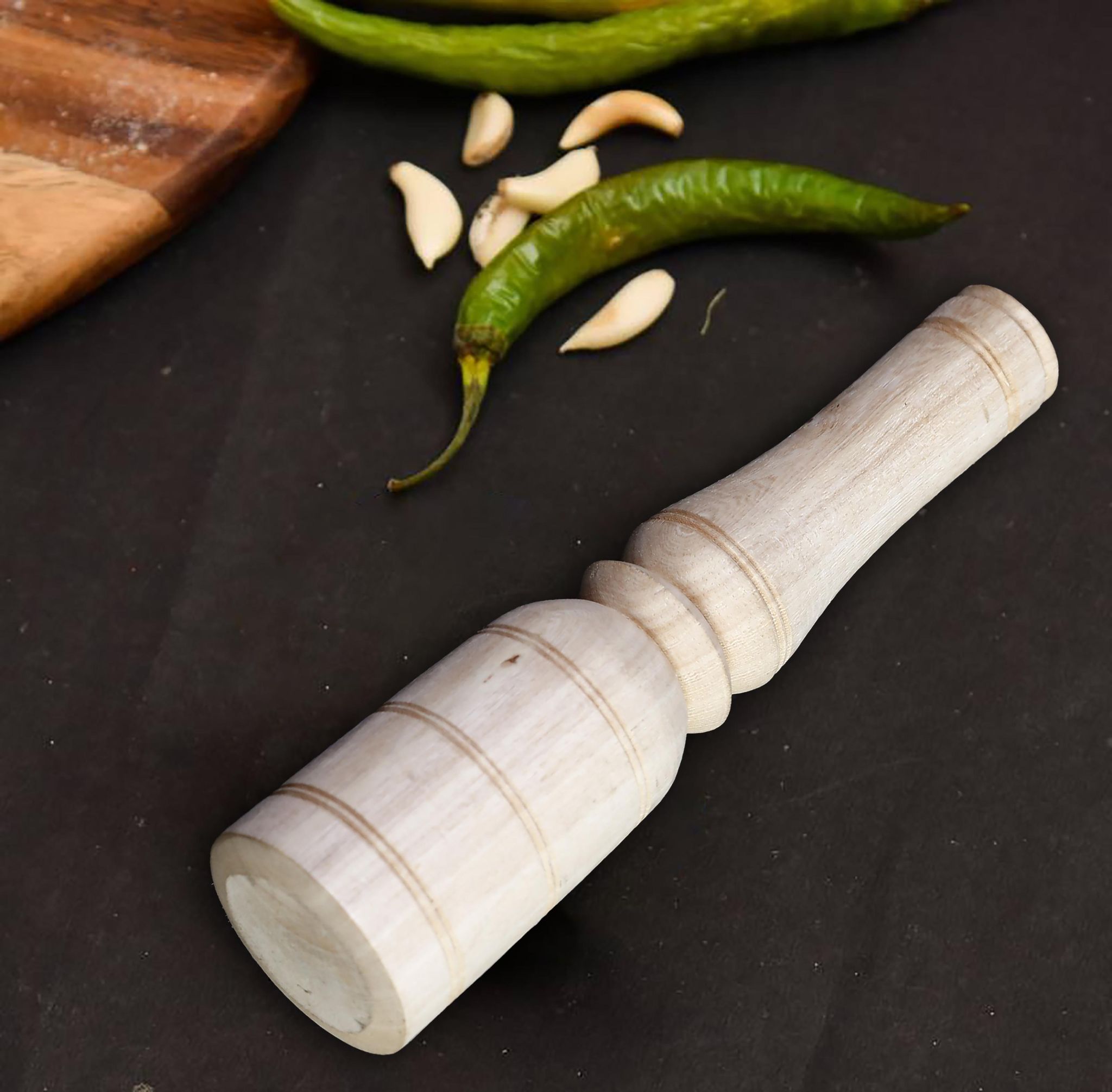 Wooden Mortar (Thechane)