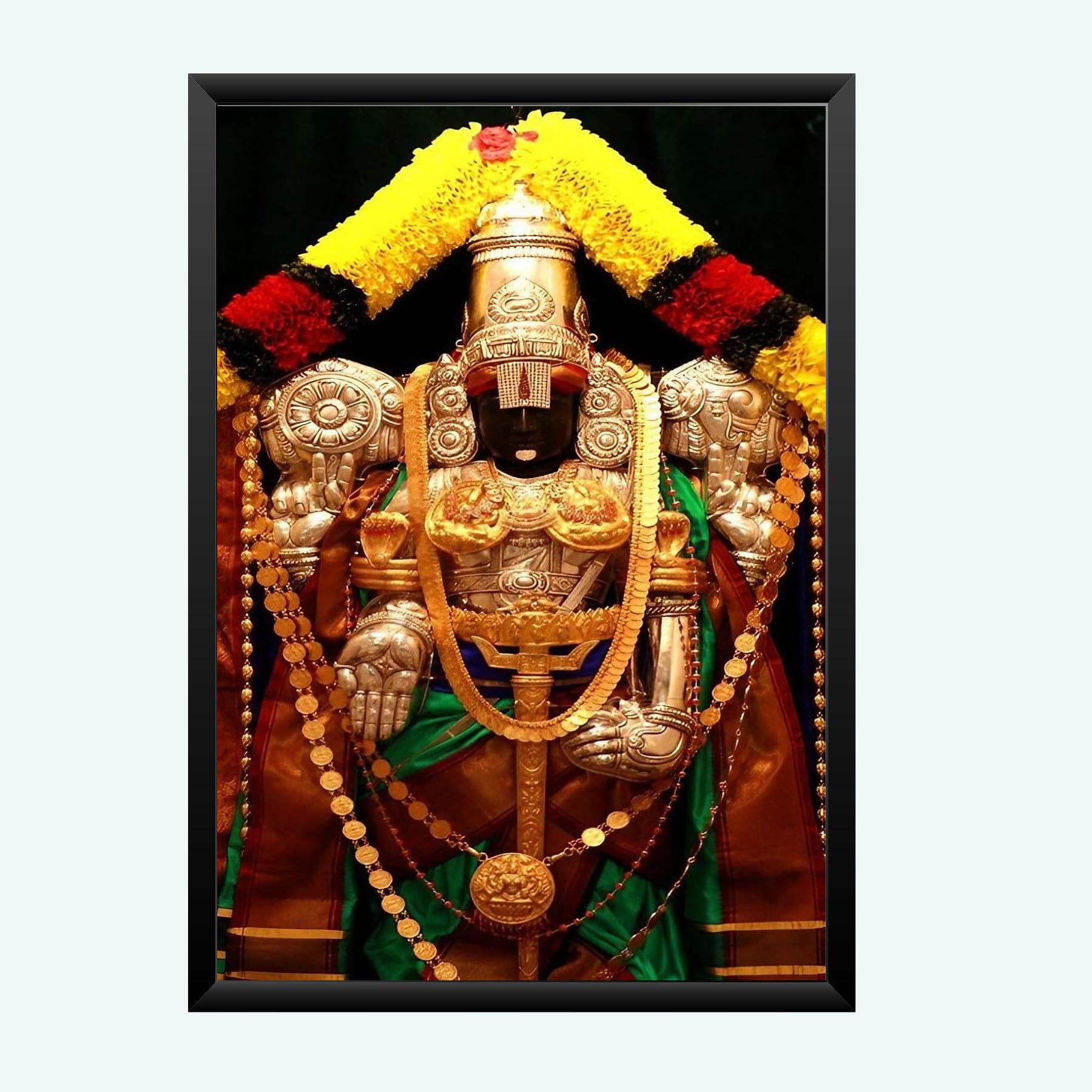 NOKKES tirupati blalaji Venkateswara tirupati blalaji Photo Frames Religious Photo frame 5X7 Inch Photo Frame_AQW52