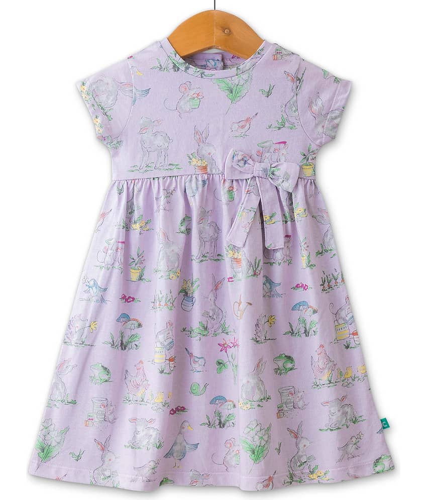 Juscubs Pack of 1 Baby Girls Cotton Frock ( Lavender )