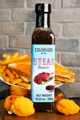 Colorado Gourmet Steak Sauce (290g) | Tangy & Peppery Condiment | BBQ, Grill & Marinade Colorado Gourmet Steak Sauce (290g) | Tangy & Peppery Condiment | BBQ, Grill & Marinade