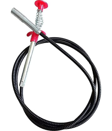 Kotak Sales 160CM Drain Pipe Cleaning Spring Stick Hair Catching Flexible Steel Wire Sewer Sink Tub Dredge Blockage Dust Remover Rod Kitchen Bathroom Drainage Pipe Clog Cleaner Remover Tool (5Ft)